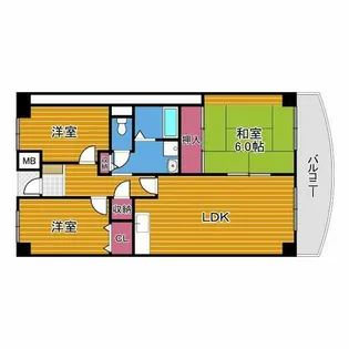 プレスト・コート壱番館【9階】の間取り