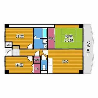 プレスト・コート弐番館【8階】の間取り