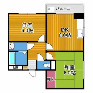 エムズ【2階】の間取り