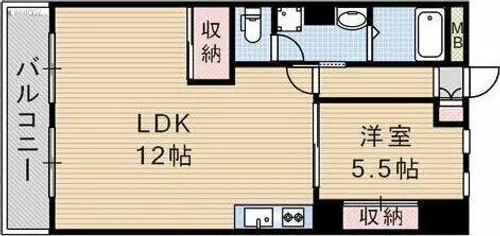Cent Bouno【5階】の間取り