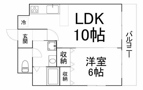 グレイス今里【4階】の間取り