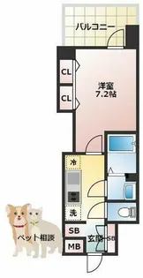 LUXENAKADOMA【9階】の間取り