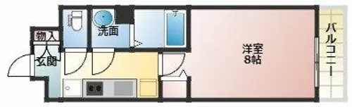 LUXENAKADOMA【13階】の間取り