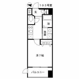 アンナマリー ミズホ【1階】の間取り