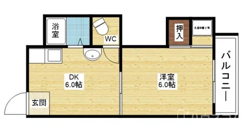 コスモ新北野【3階】の間取り