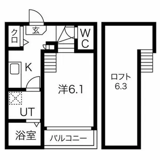 auram千種【2階】の間取り