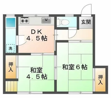 佐伯文化【2階】の間取り