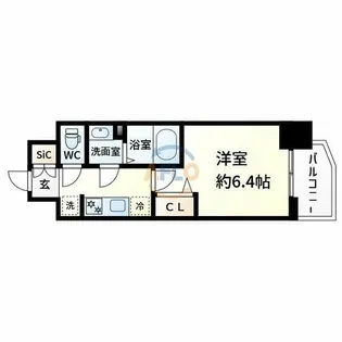 ArtizA新大阪D.C.【2階】の間取り