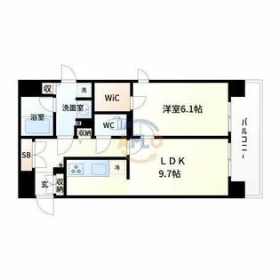 リーガル新大阪駅前【6階】の間取り