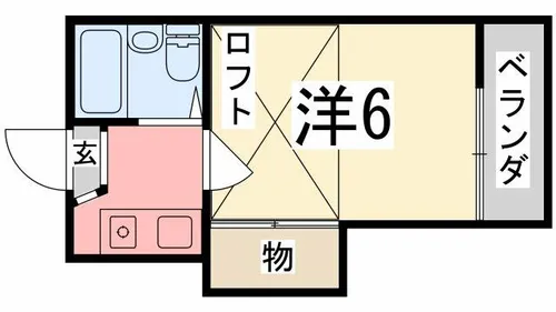 Smile伊伝居【203号室】の間取り