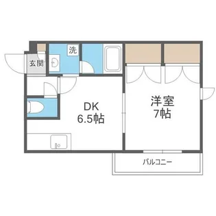 ハイエスト中の島【302号室】の間取り