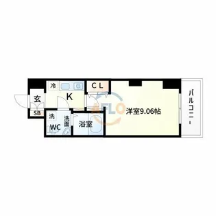 セレニテ新大阪弐番館【5階】の間取り