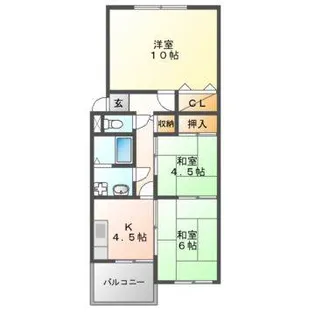 ピラミッドマンション【1階】の間取り