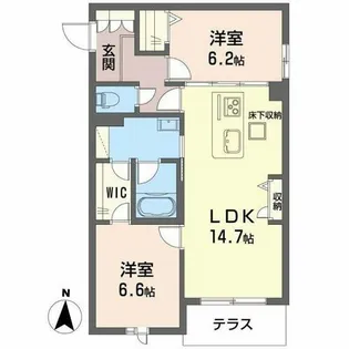 シャーメゾン グリナージュ【3階】の間取り