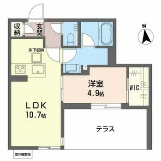 シャーメゾングランベアー【1階】の間取り