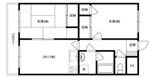 アトレーユ日吉台【1階】の間取り