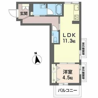 シャーメゾングランベアー【2階】の間取り