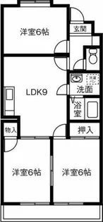 ロイヤル宝六【205号室】の間取り