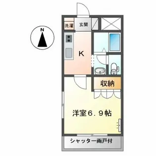 サンコートK【1階】の間取り