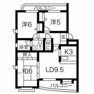 エトワールI【4階】の間取り