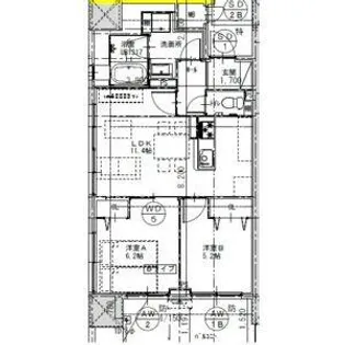 さくらHills ROKUBAN Platinum Residence【8階】の間取り