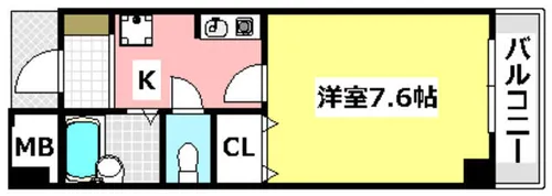 ヴィユーフルーヴ2【3階】の間取り