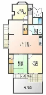 明石ハウス3号棟【1階】の間取り