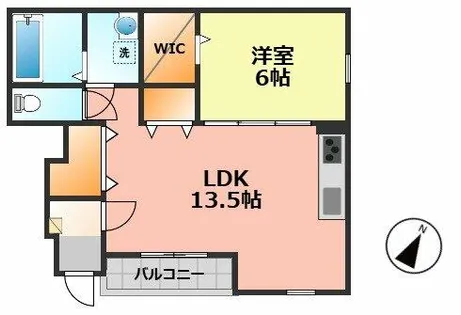 リーブル ピスケス【1階】の間取り