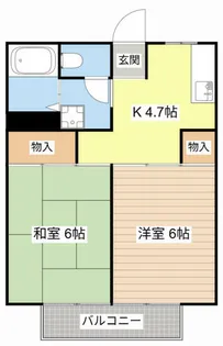 ハイツ青松【202号室】の間取り