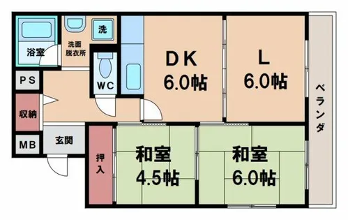 マイ・ライフ・鷹【1階】の間取り