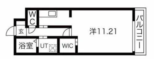 アヴァンス深江橋B【1階】の間取り