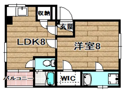 大栄ビル【202号室】の間取り