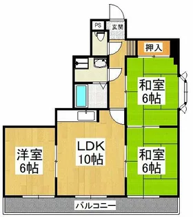 メゾンシグナス【2階】の間取り