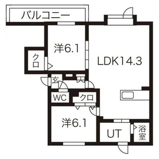 アムールアドニス【3階】の間取り