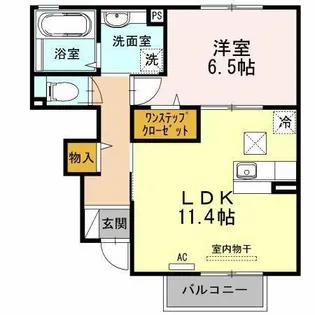 エトワールセボン【1階】の間取り