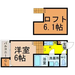 BLUE GARDEN(ブルーガーデン)【2階】の間取り