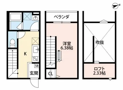 フォレストコート東今里【1階】の間取り