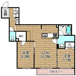 シャーメゾン エヌーノ【2階】の間取り
