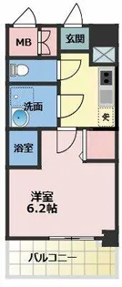 エスリード大阪イーストエッジ【6階】の間取り