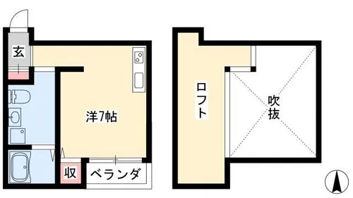 エスポワール車道【105号室】の間取り