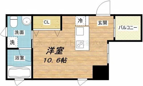 ルクレ堺筋本町レジデンス【2階】の間取り