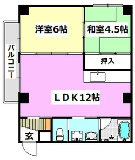ファゼンダ宮野【102号室】の間取り