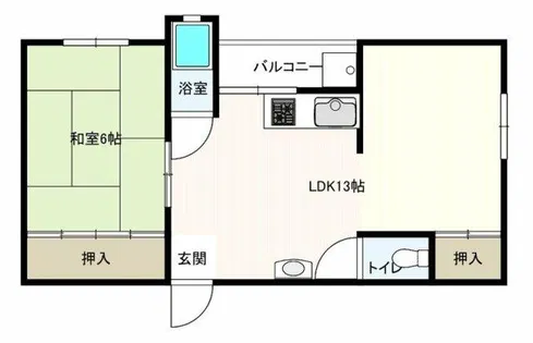 富士ハイツ【205号室】の間取り