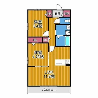 Grand Nord Ⅰ【2階】の間取り