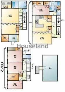 和歌山県和歌山市湊北町1丁目【一戸建】の間取り