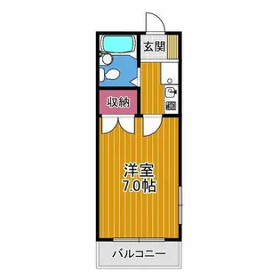 ブルージュ喜志【4階】の間取り