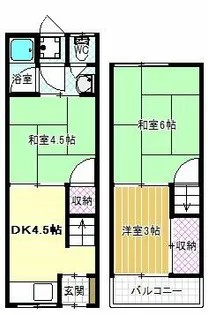 大阪府松原市高見の里6丁目【一戸建】の間取り