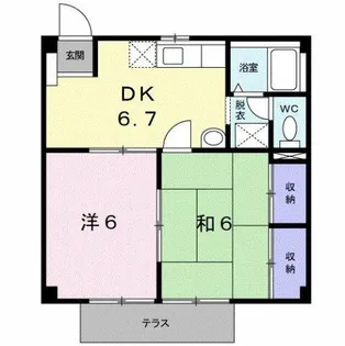 メゾン・ユーアイ【1階】の間取り