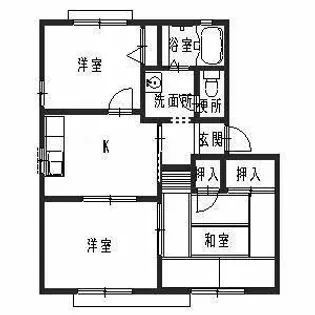 大阪府泉大津市寿町【アパート】の間取り