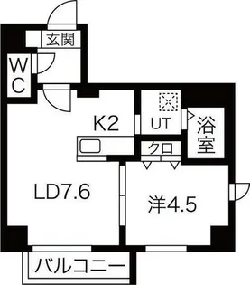 GARE89【4階】の間取り